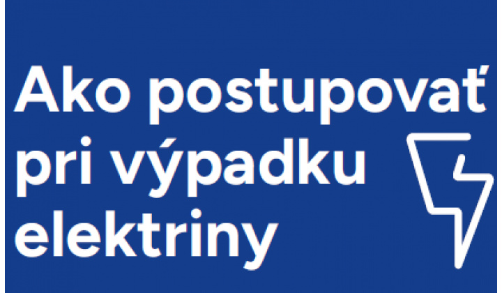 Ako postupovať pri výpadku elektriny